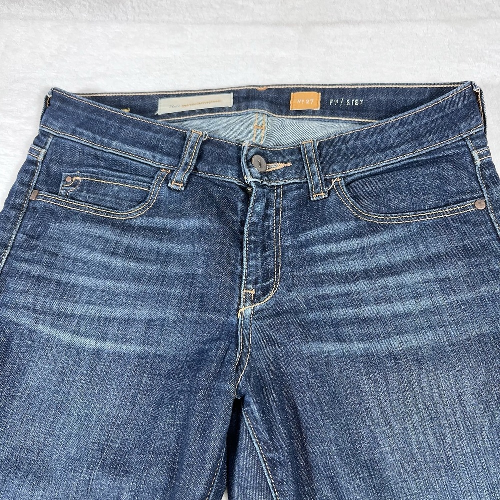 Pilcro and The Letterpress  Parallel Blue Straight Leg Jeans‎ Women Size 27 Y2K
